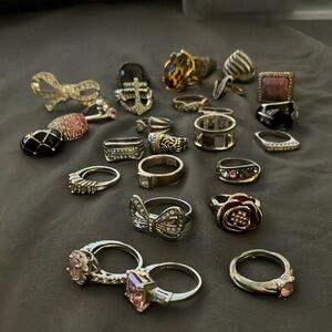 Costume rings - most size 6 or adjustable- 2 shown adjustable
